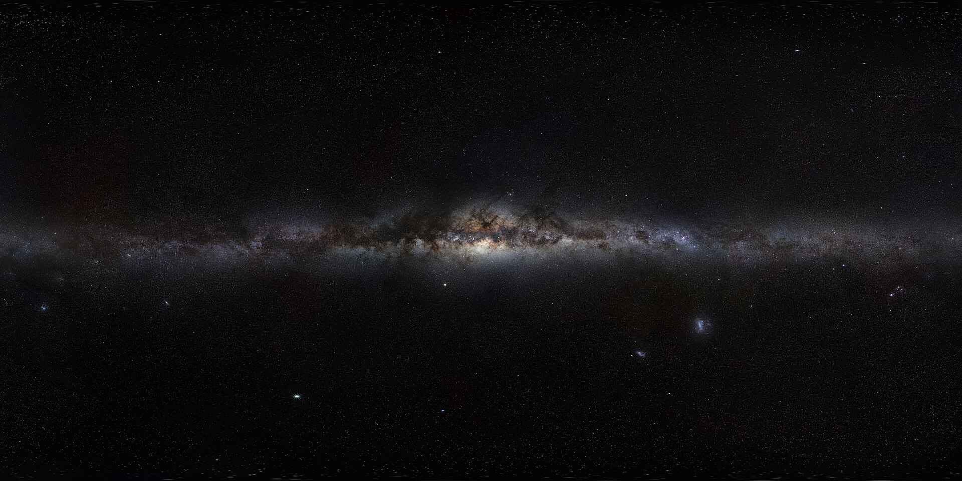 The Milky Way galaxy stretching across the night sky
